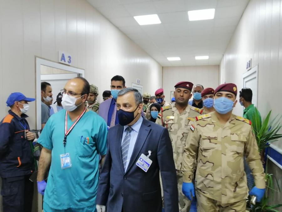 محافظ بغداد يعلن انجاز مستشفى ميداني سعة ١٣٠ سرير للتصدي لجائحة (كورونا)