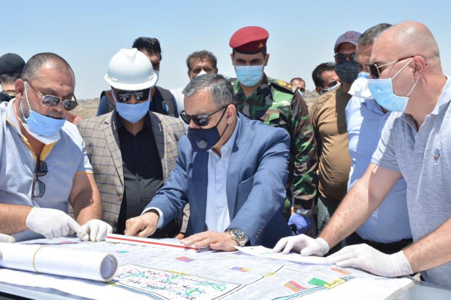 محافظ بغداد: انطلاق المرحلة الثانية لمعالجة الطمر غير النظامي في قضاء الزهور وفرز ١٠ الاف قطعة سكنية