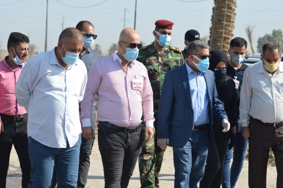 لمتابعة المشاريع وتطوير المداخل  محافظ بغداد يتفقد قضاء المحمودية وناحية اليوسفية