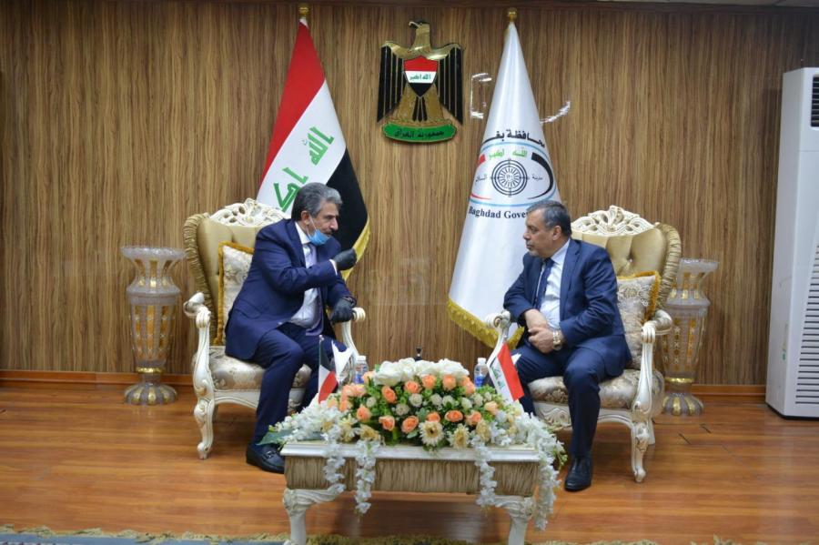 ‎محافظ بغداد يبحث مع السفير  الكويتي تطوير العلاقات الثنائية في المجالات الخدمية كافة  ‎