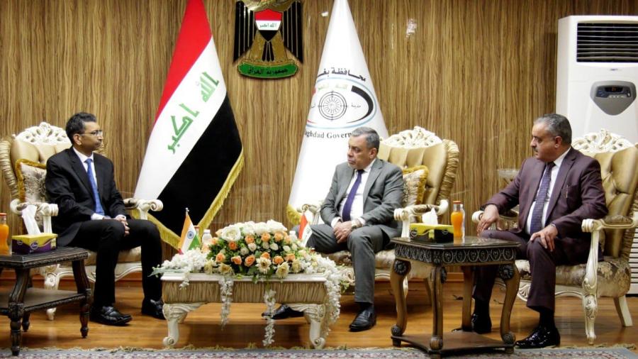 محافظ بغداد يبحث مع السفير الهندي في العراق سبل تعزيز التعاون المشترك في المجال الخدمي والصحي والثقافي