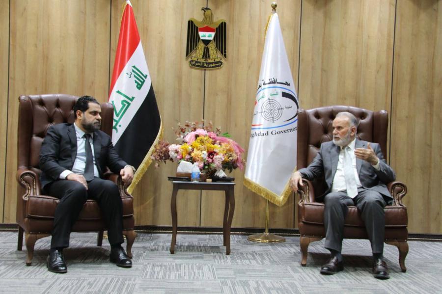 محافظ بغداد يستقبل وفد كتلة بابليون ويؤكد دعم الحكومة المحلية لجميع المكونات والأقليات