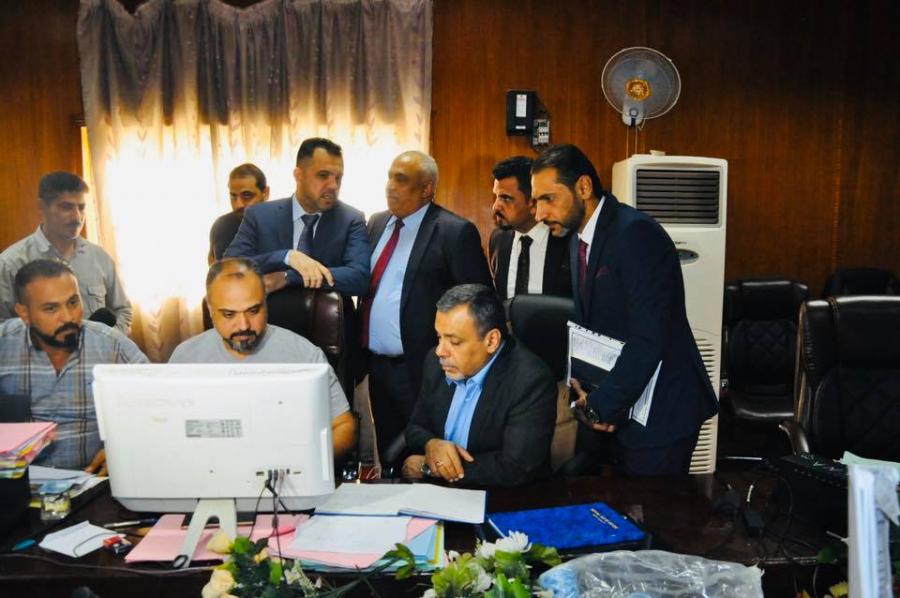 خلال زيارة مفاجئة محافظ بغداد المهندس محمد جابر العطا يتفقد عمل تربية الكرخ الثانية