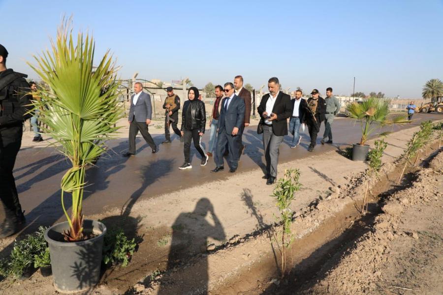 محافظ بغداد يعلن انجاز اعمال تنظيف وتطوير المدخل الشمالي لقضاء المحمودية