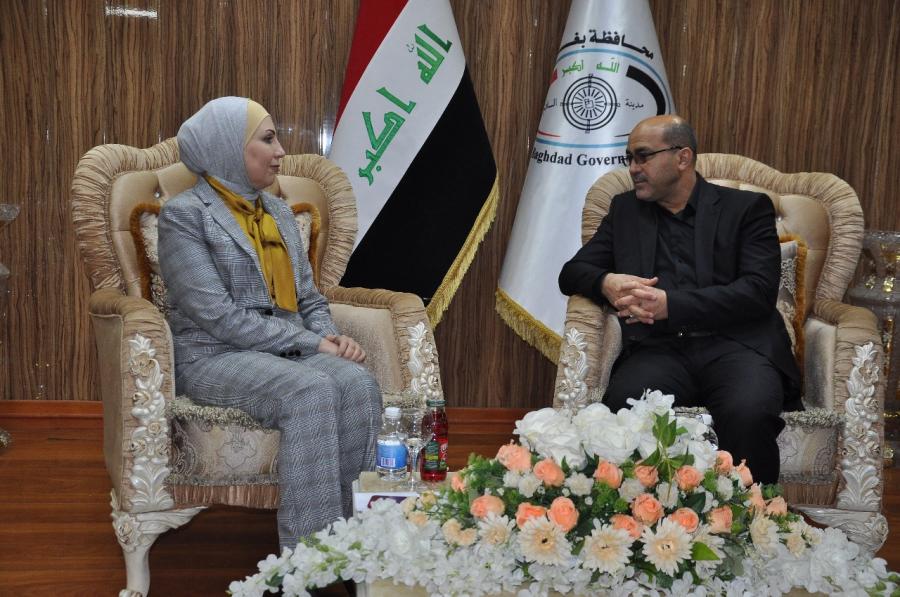محافظ بغداد يتفق  مع امينة بغداد على تشكيل لجنة مشتركة لمعالجة تداخل الصلاحيات