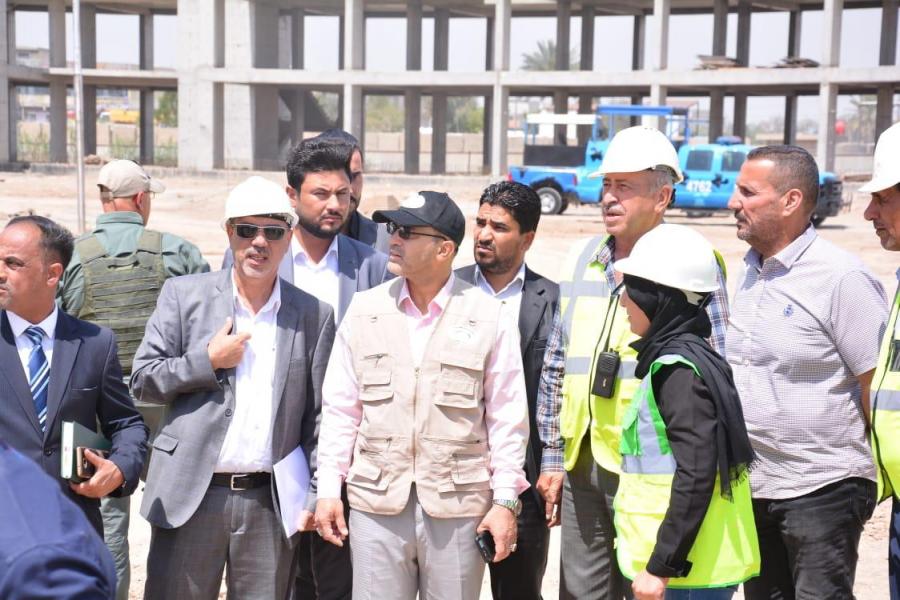 محافظ بغداد : يتابع ميدانيا مشروع مستشفى الفضيلية ويؤكد تصاعد وتيرة العمل