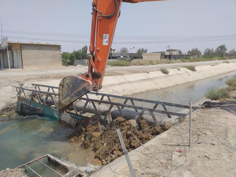 محافظة بغداد تعلن استئناف ضخ الماء الى النهروان وتأمين خزين النهر المبطن