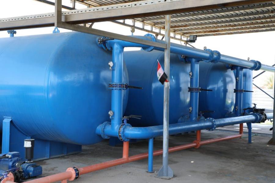 محافظ بغداد يفتتح ٣ مجمعات ماء في ناحية اليوسفية بطاقة إنتاجية تصل الى ٦٠٠ م٣/ساعة