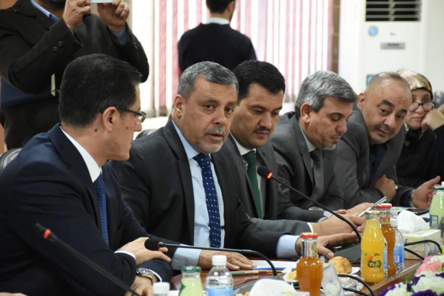 اجتماع موسع لمناقشة الاسراع بتنفيذ مشاريع المجاري الاستراتيجية الأربعة في بغداد